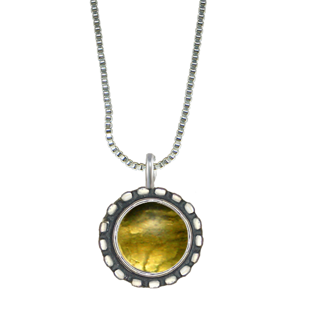 Sterling Silver Little Citrine Pendant Necklace
